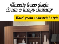 Moderne kantoormeubilair tafel voor 4 personen met voorste buffer voor privacy