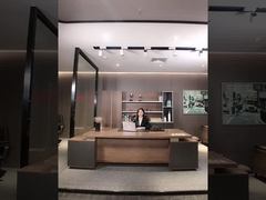 Walnotenkleur Moderne manager Kantoor bureau Commercieel meubilair