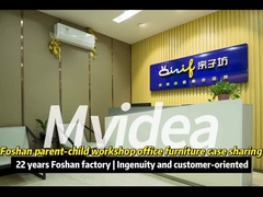 Moderne design eenvoudige mode abnormale bureau tot zes zitplaatsen kantoormeubilair