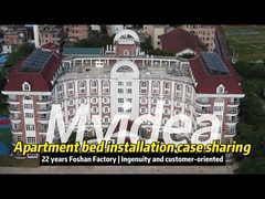Staalhoutcombinatie Capsule Hotel Bed MFC milieuvriendelijk plaat en koudgewalst staal