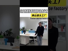 4-persoons kantoor bureau eenvoudige en moderne afscherming met opslagkasten ondersteuning aanpassing