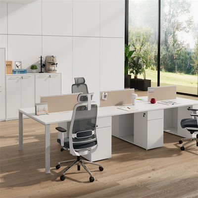 kopen Moderne kantoorwerkplek voor 4 personen met een metalen been online manufacture