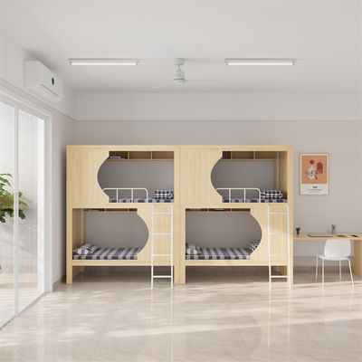 kopen Ondersteuning aanpassing School Werknemer Ziekenhuis Huis Slaapkamer Metaal Stabiel Student Houten opslag Loft Bunk Bed online manufacture