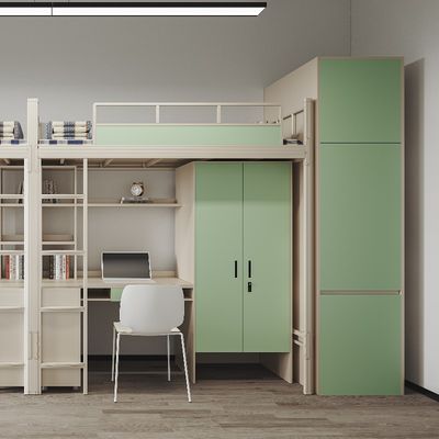 kopen Scholenmeubelen Op en neer Bed Kinderen Bunk Bed Met Desk Support aanpassing online manufacture