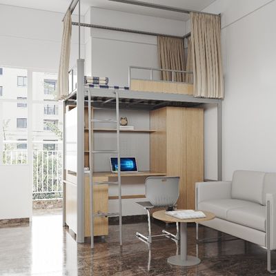 Kopen De moderne studentenappartement bed met bed gordijn en super privacy onder bed tafel ondersteuning aanpassing online manufacture