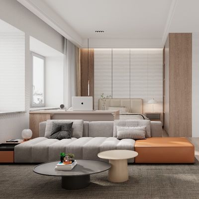 kopen Ondersteuning van aanpassing Moderne, stijlvolle en praktische appartementenmeubilair met matching kleur banken online manufacture