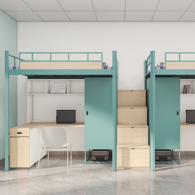 kopen Ondersteuning van aanpassing, Stabiel, stevig, veelzijdig en veilig studentenappartement bed onder de tafel online manufacture