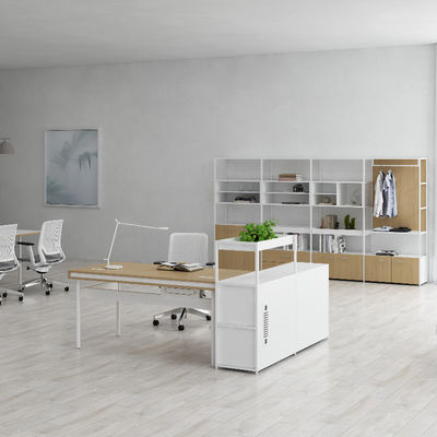 kopen Commercieel meubilair Witte zijkant bureau met aanpasbare opties online manufacture