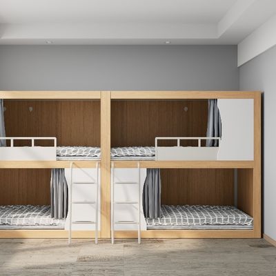 kopen Jongerenvriendelijk Twin Steel en Hout Bunk Bed voor slaapkamer of Loft Appartement Ondersteuning aanpassing online manufacture