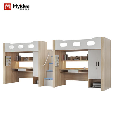 kopen Bedkamermeubilair Metalen bed met bureau Houten post Ondersteuning op maat online manufacture