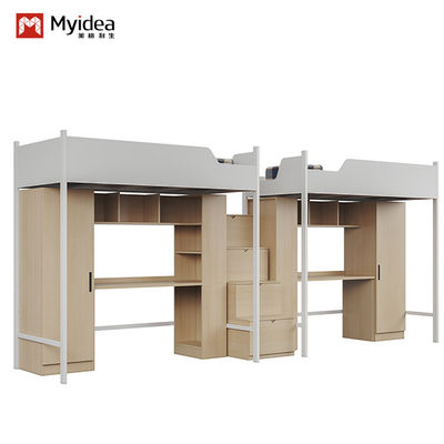 kopen Ondersteuning aanpassing Prachtig en praktisch studentenappartement bed gemaakt van hout en metaal materiaal online manufacture