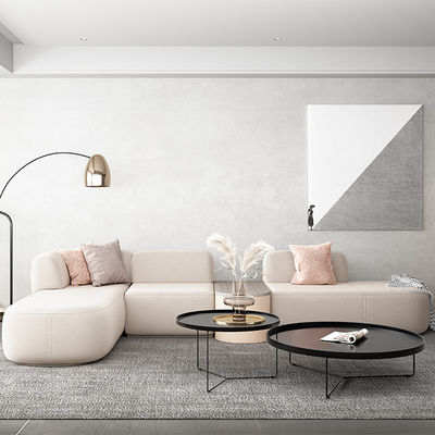 kopen Ondersteuning van aanpassing Nordic Minimalism Sofa Set voor kantoor/slaapkamer Innovatieve boogstof voor traditioneel woonappartement of villa gebruik online manufacture
