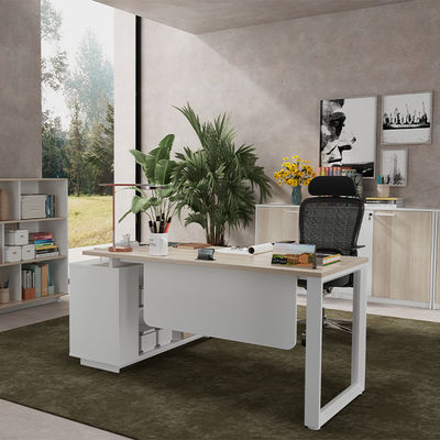 kopen Series Office Desk Square Steel Legs aanpassing Grote baas Supervisor Manager's Desk Includeert extra kabinetpaneel meubels online manufacture