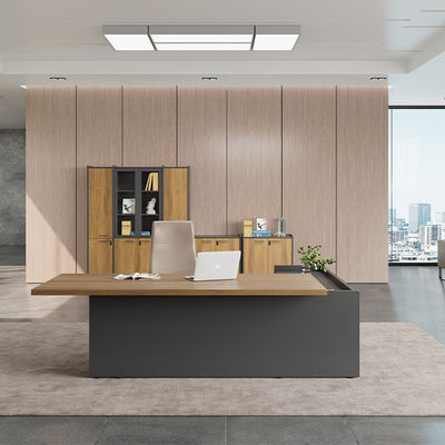 kopen Ondersteuning aanpassing Moderne kantoor baas Tafel en stoel Combinatie Groot schakel bureau Voor één persoon online manufacture