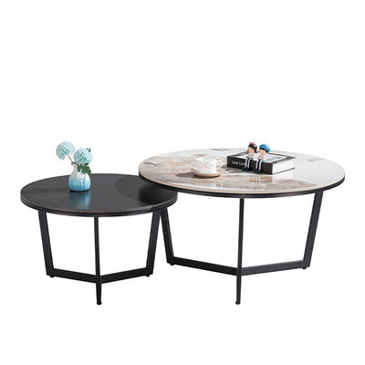 Contemporary Minimalist Metal Style Coffee Table for Apartment Living Room Bedroom Hotel Home Support Customization
