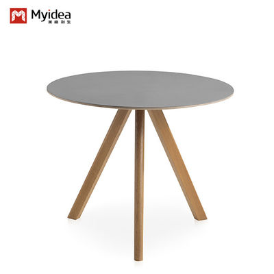 kopen Commerciële meubels Ronde receptie Tafel en stoel Combinatie Antiek staal Hout Conferentietafel voor kantoor bureau online manufacture
