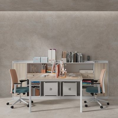 kopen Financiële kantoor bureau en stoel combinatie, eenvoudig modern scherm, medewerker bureau, kantoor bureau, 6-4 personen stoel, stand online manufacture