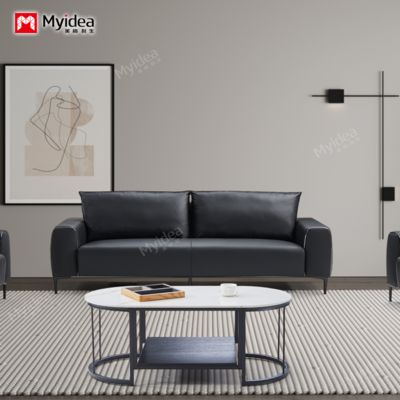 kopen Guangzhou Meubels Hotel Sofa Design Modern Lederen Kantoor Kantoor Hotel Woonkamer Modulair Modulaire Sofa online manufacture