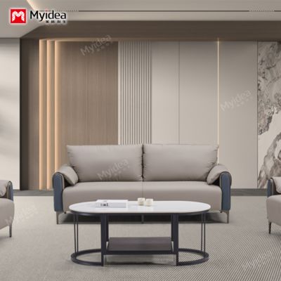 kopen Moderne luxe ontwerp kantoor sofa set leer salontafel zakelijke receptie bedrijf eigenaar onderhandelen hotel lobby winkel lounge online manufacture