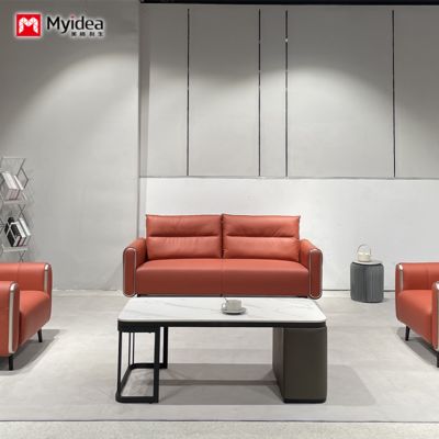 kopen Moderne Luxe Nieuwe Leren Kantoor Sofaset Zakelijke Receptie Bedrijf Meubilair Baas School Hotel Kantoor Sofa online manufacture