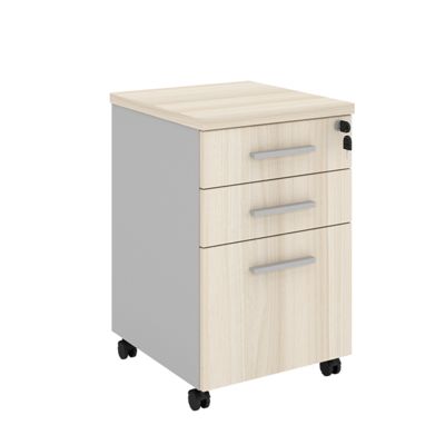 Flexible And Silent Mobile Board Activity Cabinet For Office Document And Data Storage, Low Cabinet With Lock, Staff Desk Side Office Cabinet