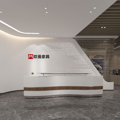 kopen Gekrompen gebakken verf aan de receptie, bedrijf bar toonbank, schoonheidsziekenhuis, tandheelkundige kliniek, cirkelvormige kassier toonbank, eenvoudige en moderne receptie bureau online manufacture