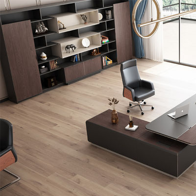 Boss's Office Back Cabinet Dark Luxury Fashion 5-Layer Document Cabinet Wooden Document Cabinet President's Office