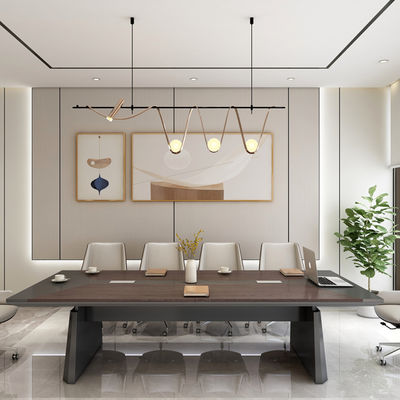 kopen Geavanceerd Noordse minimalisme, high-end lange tafel zakelijke receptie, moderne ontwerp onderhandelingstafel, kantoor conferentietafel online manufacture