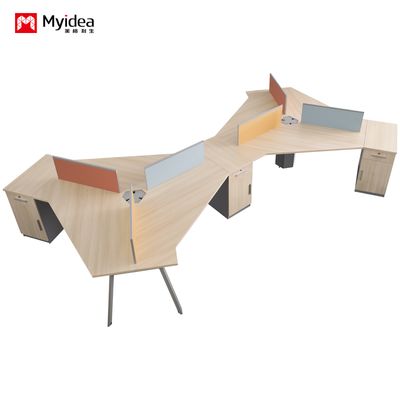 customization Design Sense of Company Office Accounting and financial Desk Staff Desk lrregular Cimbination Desk