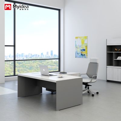kopen aanpassing witte bakverf proces bureau，modern en modieus bureaublad，kantoor meubilair，computer bureau online manufacture