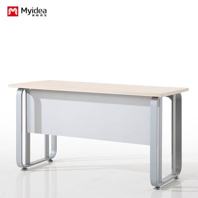 Small Boss Computer Desk Writing Desk Adjustable Height Steel Foot Manager Office Desk and Chair Combination