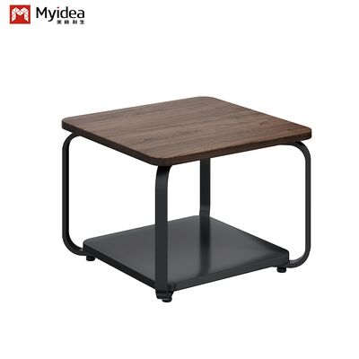 Simple Style Wood Coffee Table and Negotiation Table with Steel Feet and Plates Eco-Friendly Commercial Furniture manufacture