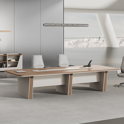 kopen PVC bedekte gebogen conferentietafel met aandrijflijn en draaddoos online manufacture