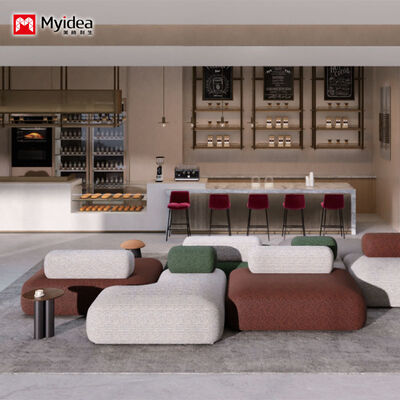 Kopen Modulaire receptiebank van stof, flexibel modulair ontwerp voor wachtruimtes, lounges en pauzeruimtes op kantoor online manufacture