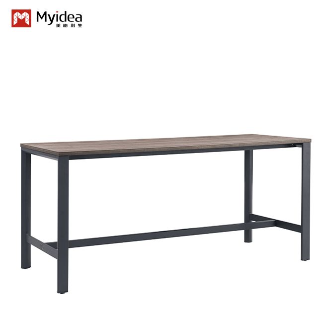 Light Industrial Style Office Reception Long Coffee Table, Simple And Practical Tea Cabinet, Storage And Multifunctional Tea Table