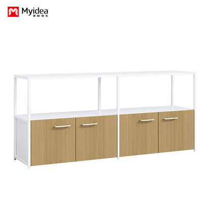 Myidea Classic Tweelaagse thee- en waterkast Bedrijf Kantoor Display Partitie kast Documenten en gegevensopslagkas met kastdeur