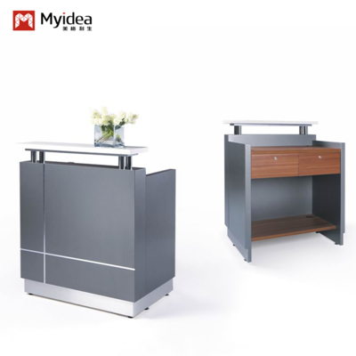 Kunststenen aanrechtblad, Receptiebalie, Schilderproces, Receptiebalie, Hot Selling Bakverf Balie, Bedrijfsreceptie, Kassa