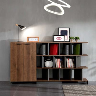 Grote capaciteit robuuste afsluitbare archiefkast, open gelaagde opslag boekenplank, kantoor data opslagkast