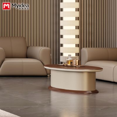 Maatwerk Luxe Kantoorkoffietafel Modieuze Receptiebalie voor Onderhandelingen Stijlvol Kantoormeubilair