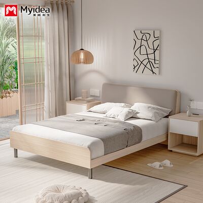 Individuele appartementen Bed, Homestay, Stable Slab Bed met Charging Port Design, Bed Head Soft Package, Modern Bed