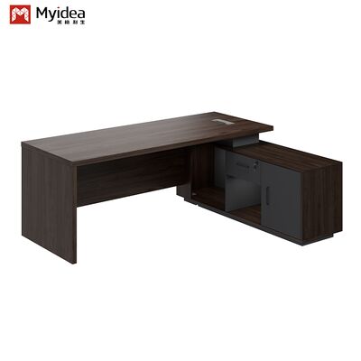 Uitvoerende computer bureau opslagkast Moderne houten paneel ontwerp Duurzame milieuvriendelijke constructie Montage vereist