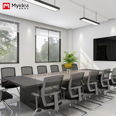 Morandi Kleur Conferentietafel Routing Systeem Bedrijfskantoor Vergaderzaal Receptie Tafel en stoel Combinatie